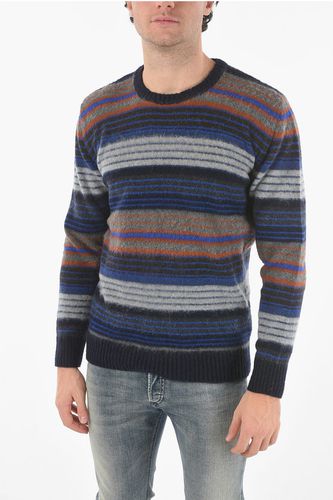 Virgin Wool-blend Crew-neck Sweater in Unbalanced Stripe size S - Altea - Modalova