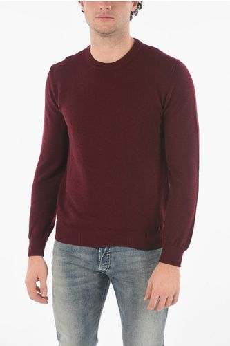 Virgin Wool Crew-neck Sweater with Ribbed Hems size M - Altea - Modalova