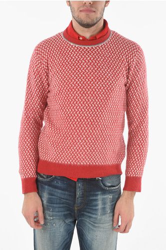 Wool-blend Chevron Crew-neck Sweater size M - Altea - Modalova