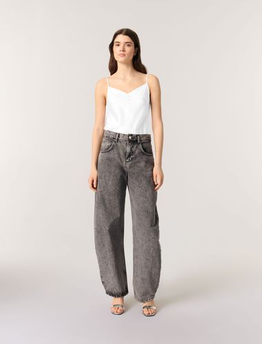 Top En Satin De Soie Et Dentelles - Maje - Modalova