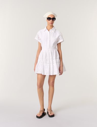 Robe Babydoll En Broderie - Maje - Modalova