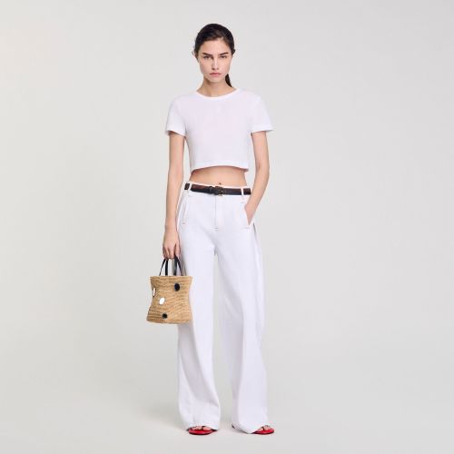 T-shirt court - Sandro Paris - Modalova