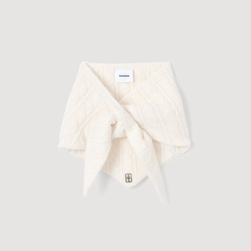 Bandana en maille torsadée - Sandro Paris - Modalova