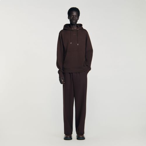 Sweatshirt à capuche logo - Sandro Paris - Modalova