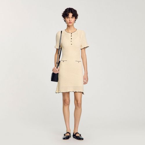 Robe courte en maille - Sandro Paris - Modalova