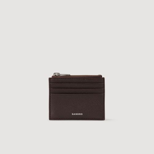 Porte-cartes en cuir reconstitué - Sandro Paris - Modalova