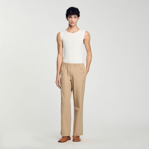 Pantalon large - Sandro Paris - Modalova
