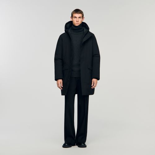 Parka avec capuche et fermeture - Sandro Paris - Modalova