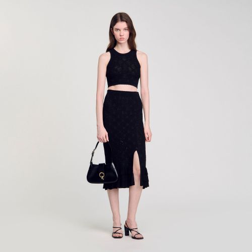 Top en maille fantaisie - Sandro Paris - Modalova