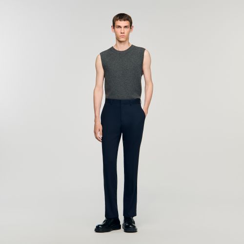 Pantalon de costume large - Sandro Paris - Modalova