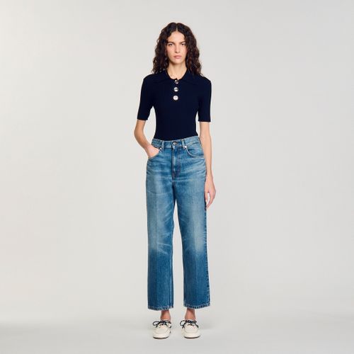 Pull à col polo - Sandro Paris - Modalova