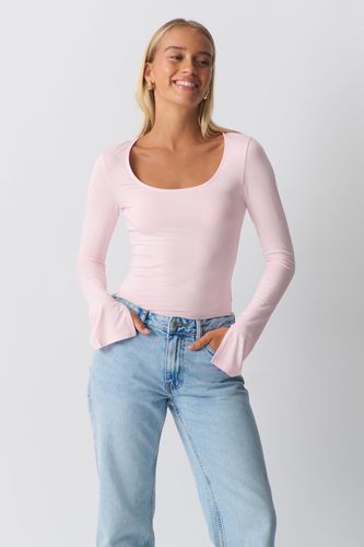 Soft touch jersey top - Gina Tricot - Modalova