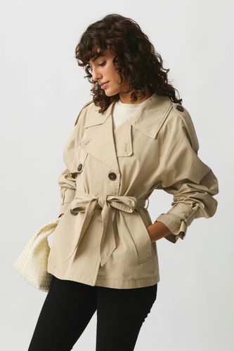 Short belted trench coat - Gina Tricot - Modalova