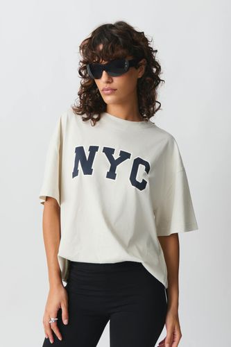 Oversized printed tee - Gina Tricot - Modalova