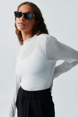 Boatneck structure top - Gina Tricot - Modalova