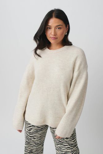 Crew neck knitted sweater - Gina Tricot - Modalova