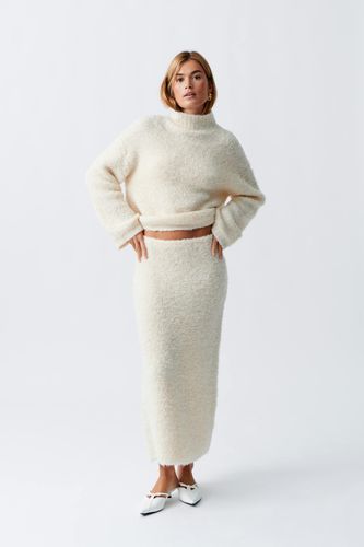 Knitted boucle skirt - Gina Tricot - Modalova