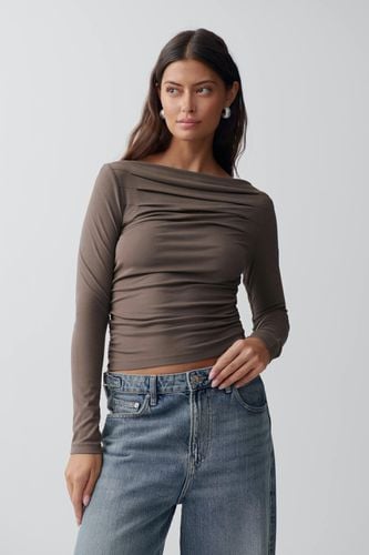 Tight boatneck top - Gina Tricot - Modalova