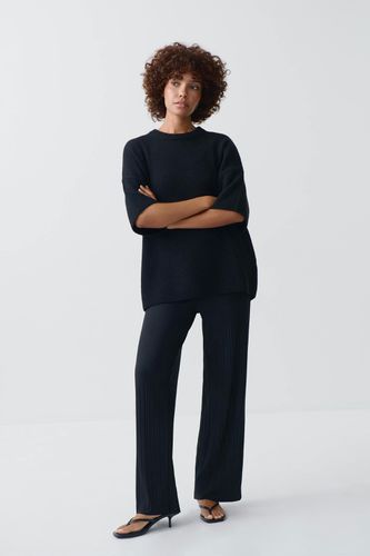 Jersey plisse trousers - Gina Tricot - Modalova