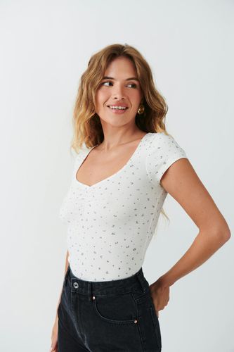 Scrunch detail top - Gina Tricot - Modalova