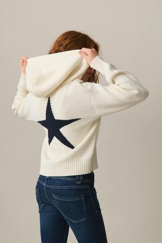 Y chunky knitted hoodie - Gina Tricot - Modalova