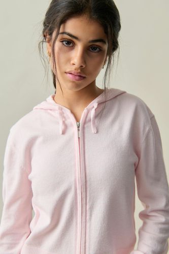 Y soft knitted zip hoodie - Gina Tricot - Modalova