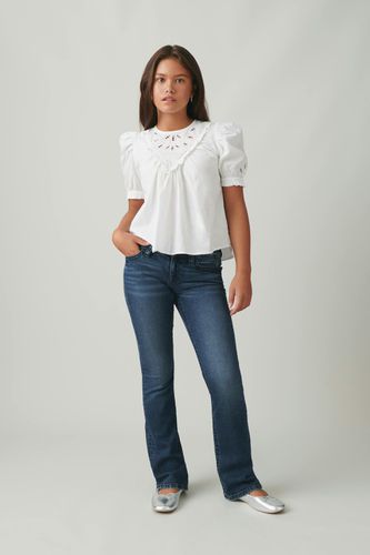 Low boot embroidery jeans - Gina Tricot - Modalova