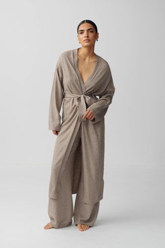 Knitted homewear robe - Gina Tricot - Modalova