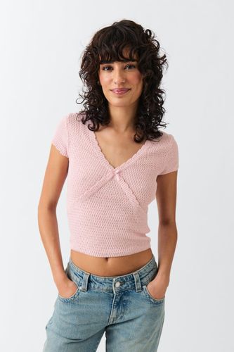 Crochet knitted top - Gina Tricot - Modalova