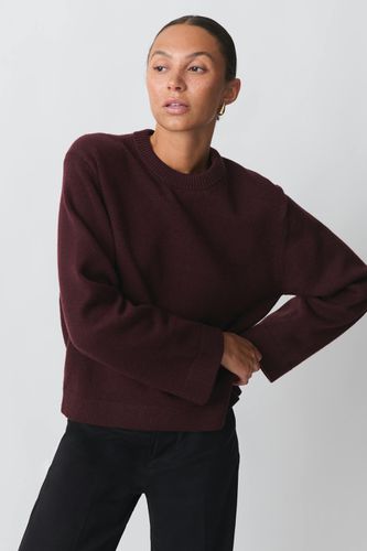 Knitted crew neck sweater - Gina Tricot - Modalova