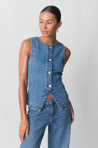 Tailored denim vest - Gina Tricot - Modalova