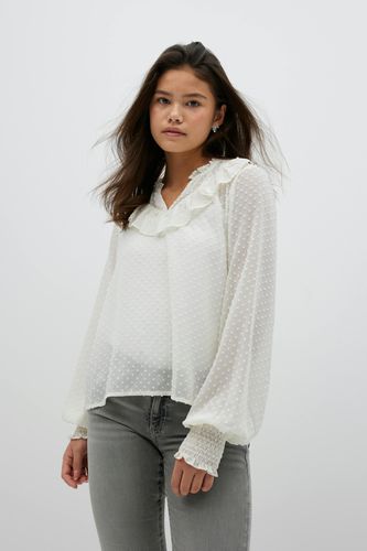 Y flounce blouse - Gina Tricot - Modalova