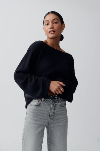 Knitted boatneck top - Gina Tricot - Modalova