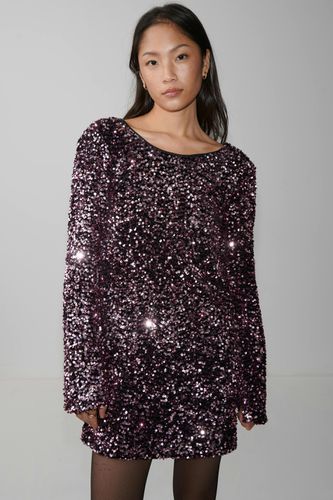 Loose sequin mini dress - Gina Tricot - Modalova