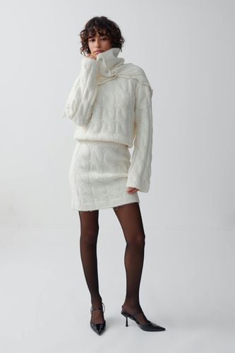 Knitted cable skirt - Gina Tricot - Modalova