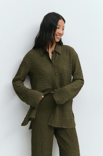 - Textured shirt - Hemden - Grün - XS - Dame - Gina Tricot - Modalova