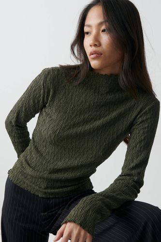 Textured funnel neck top - Gina Tricot - Modalova