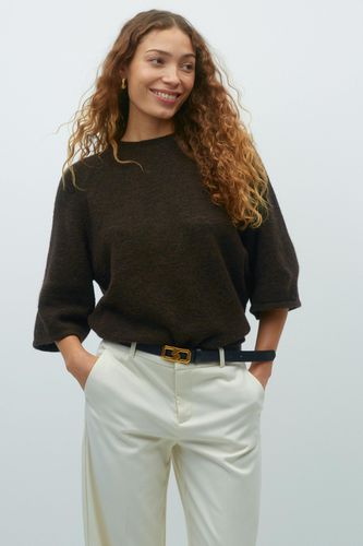 Oversized knitted tee - Gina Tricot - Modalova