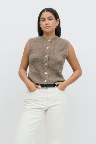 Loose knitted vest - Gina Tricot - Modalova