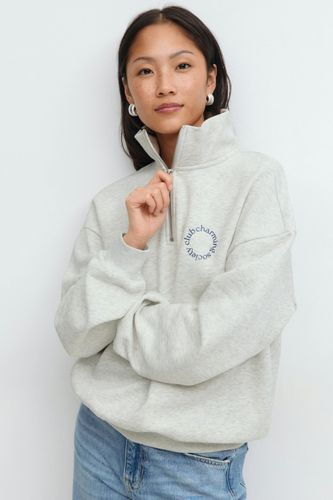 - Half zip sweater - Sweatshirts - Grau - XS - Dame - Gina Tricot - Modalova