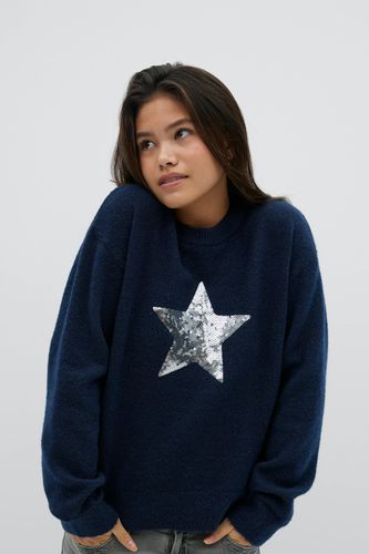 Y knitted star sweater - Gina Tricot - Modalova