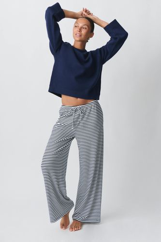 Striped soft trousers - Gina Tricot - Modalova