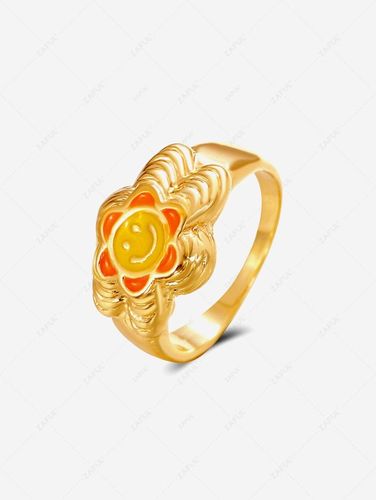 Anillo Grueso Patrón Colorido - ZAFUL - Modalova