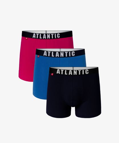PACK Men's boxers - pink, blue, navy - Atlantic - Modalova