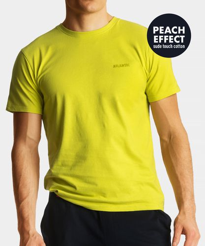 Men's short sleeve T-shirt - lime - Atlantic - Modalova