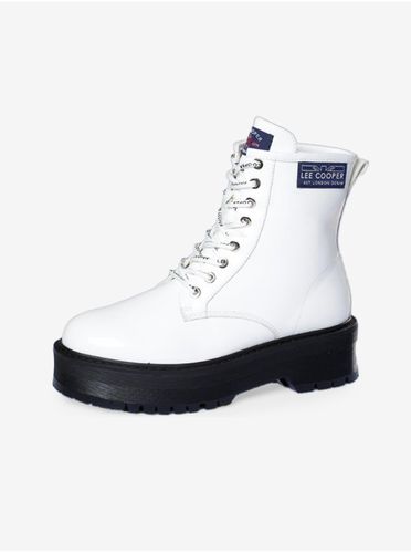 White Women's Ankle Boots on Cooper Platform - Women - Lee - Modalova