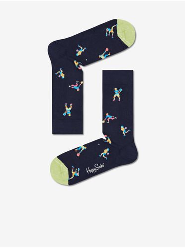 Dark Blue Patterned Socks - Men - Happy Socks - Modalova
