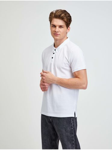 White Men's Polo T-Shirt Sedar - Men's - ALPINE PRO - Modalova