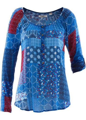 Blusa túnica arrugada de manga larga - bpc bonprix collection - Modalova