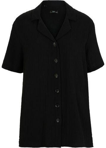 Camisa larga de muselina con botones y manga corta - bpc bonprix collection - Modalova